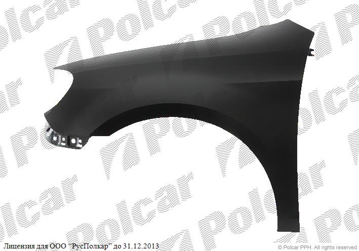 VW GOLF VI (1L) 10.08- :Крыло переднее правое- 5K6821022