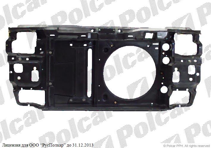VW POLO (6N) HB 10.94 - 08.99 :Панель передняя (под 1 вентилятор, ширина рариатора 430 мм)- 6N0805594