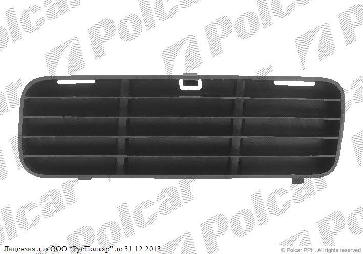 VW POLO (6KV) CLASSIC/комби 11.95 - 06.01 :Решетка в бампере левая (без отв.под птф), RETOV- 6K5853665AC04