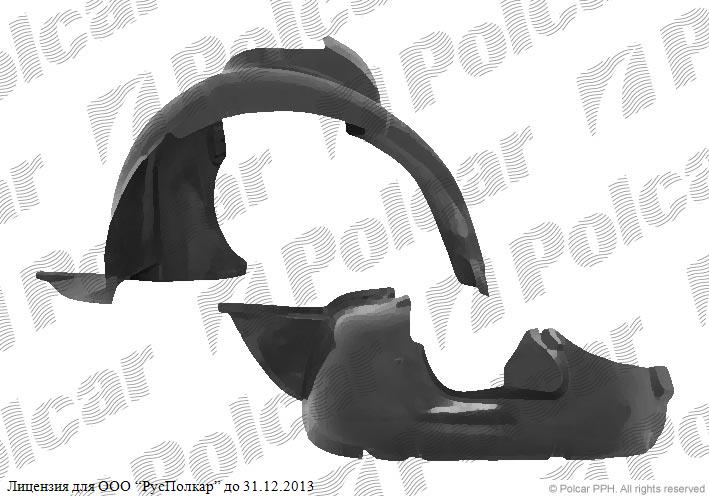 VW POLO (9N) HB 10.01 - 04.05 :Подкрылок левый- 6Q0809957B