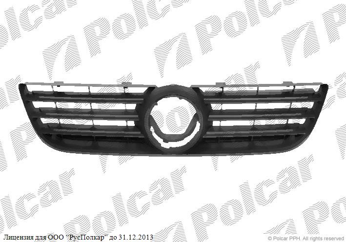 VW POLO (9N3) HB 04.05 - 08.09 :Решетка радиатора - 6Q0853653E9B9