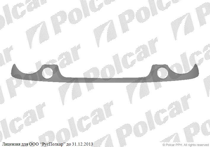 VW LUPO (6X1/6E1) 05.98 - 12.02 :Накладка под фару (ресничка)- 6X0853661BGRU