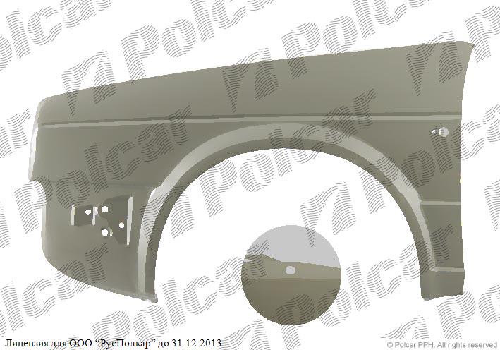 VW GOLF II (19E/1G) 83 - 92 :Крыло переднее левое- 191821021E