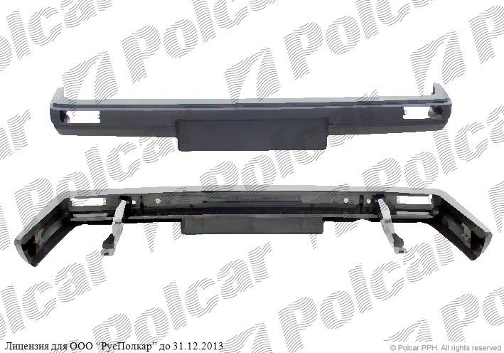 VW JETTA II (16E/19E/1G2) 02.84 - 12.91 :Бампер передний (узкий, чёрный, комплект)- 1918071032BC