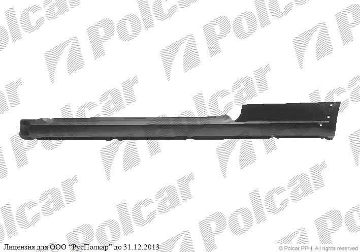 VW GOLF II (19E/1G), 83-92 :Порог левый 2D Klokkerholm- 191 809 847