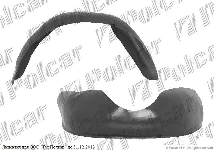 VW JETTA II (16E/19E/1G2) 02.84 - 12.91 :Подкрылок правый- 191809962K