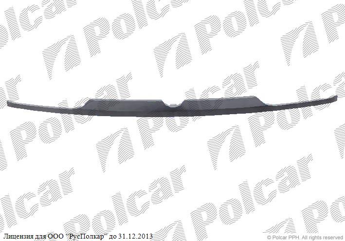 VW GOLF III (1H) (HB+комби+CABRIO) 08.91 - 04.99 :Накладка решетки (под покраску, сталь)- 1H6853661