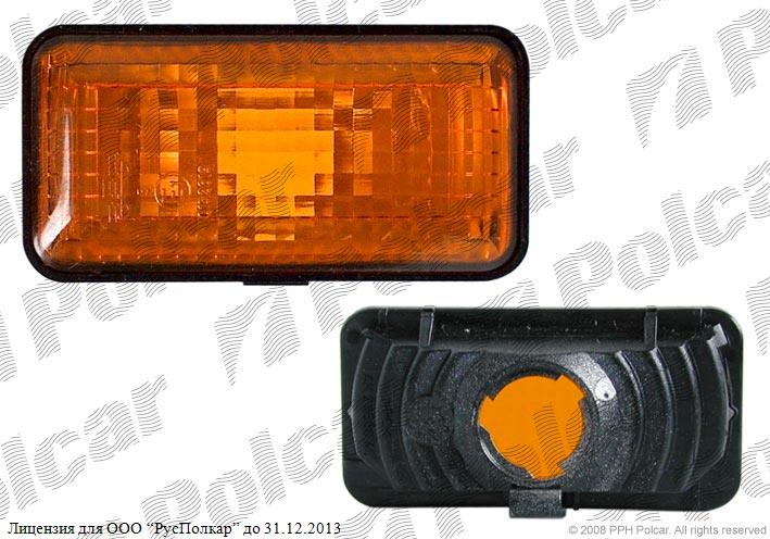VW GOLF III (1H) (HB+комби+CABRIO) 08.91 - 04.99 :Указатель поворота боковой (жёлтый, прямоугольный, левый=правый)- 1H0949117