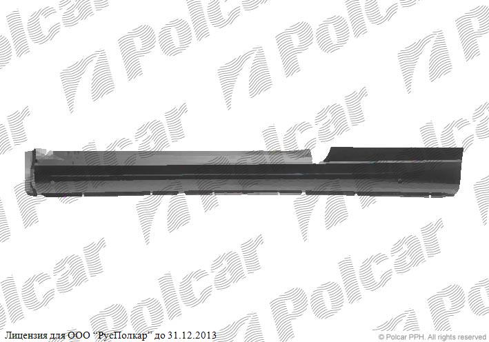 VW GOLF III, 08.91-04.99 : Порог левый 3D-
