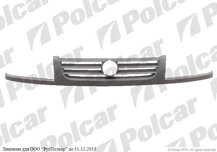 VW VENTO (1H2/1H5/1HM) 01.92 - 10.98 :Решетка радиатора (под покр., с накладкой под фары)- 1H5 853 653 D GRU<br />1H5853653D