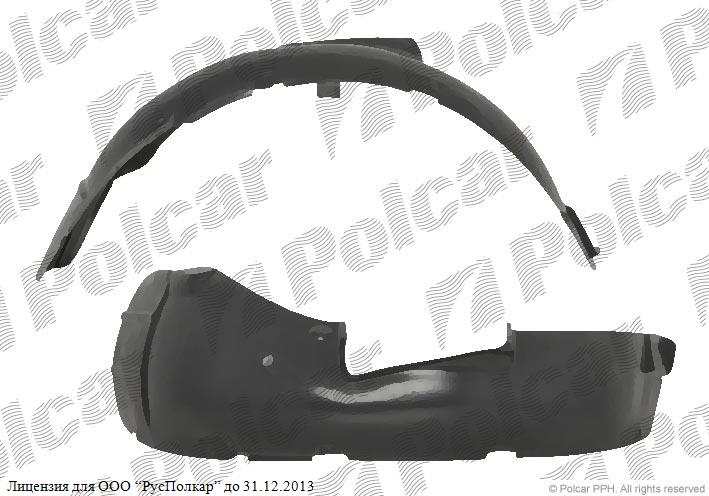VW GOLF IV (1J) (HB+комби) 08.97 - 09.03 :Подкрылок левый- 1J0 809 961 A