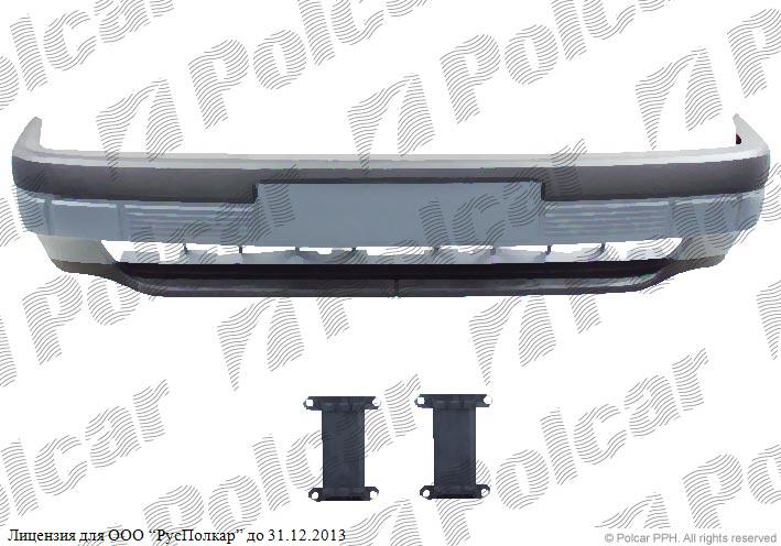 VW PASSAT SDN+KOMBI (B3 (35i)) 03.88 - 10.93 :Бампер передний (с заглушками, грунт.)-