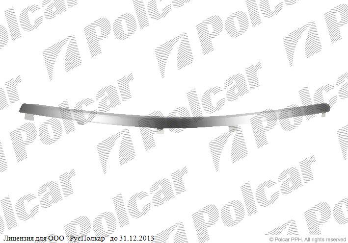 VW PASSAT SDN+KOMBI (B5 (3B GP)) 11.00 - 01.05 :Молдинг бампера правый (хром)- 3B0 807 244 2ZZ<br />3B0807244