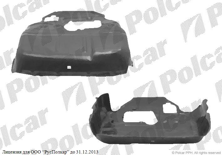 VW TRANSPORTER (T4)/CARAVELLE/MULTIVAN 07.90 - 03.03 :Защита под двигатель (без TDI)-