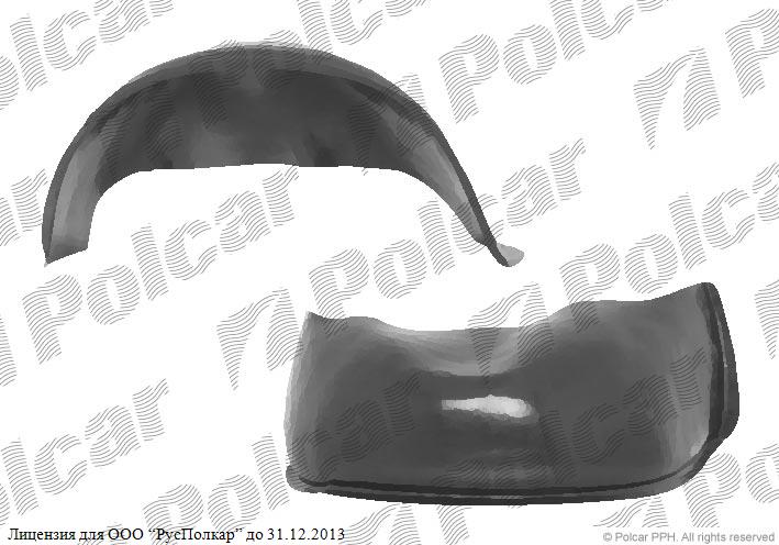 VW TRANSPORTER (T4)/CARAVELLE/MULTIVAN 07.90 - 03.03 :Подкрылок левый-