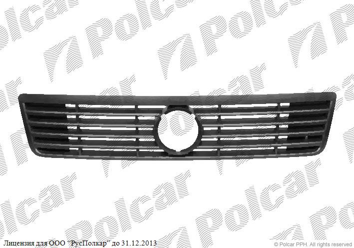 VW LT II 05.96 - 12.05 :Решетка радиатора (чёрная), -05.03- 2D0 853 653 01C