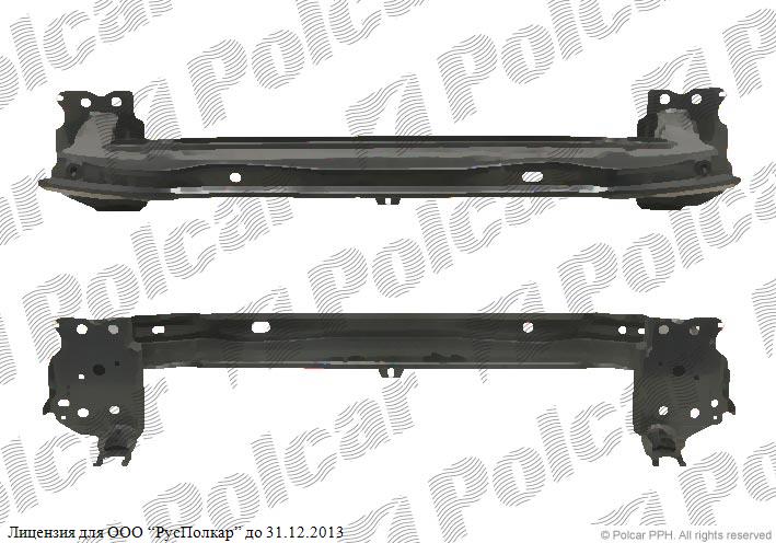 VW TOUAREG (7L), 10.02-12.06 усилитель бампера-